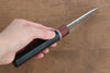 Seisuke VG10 Damascus Paring 80mm Black Pakka wood Handle - Seisuke Knife - Slide 8