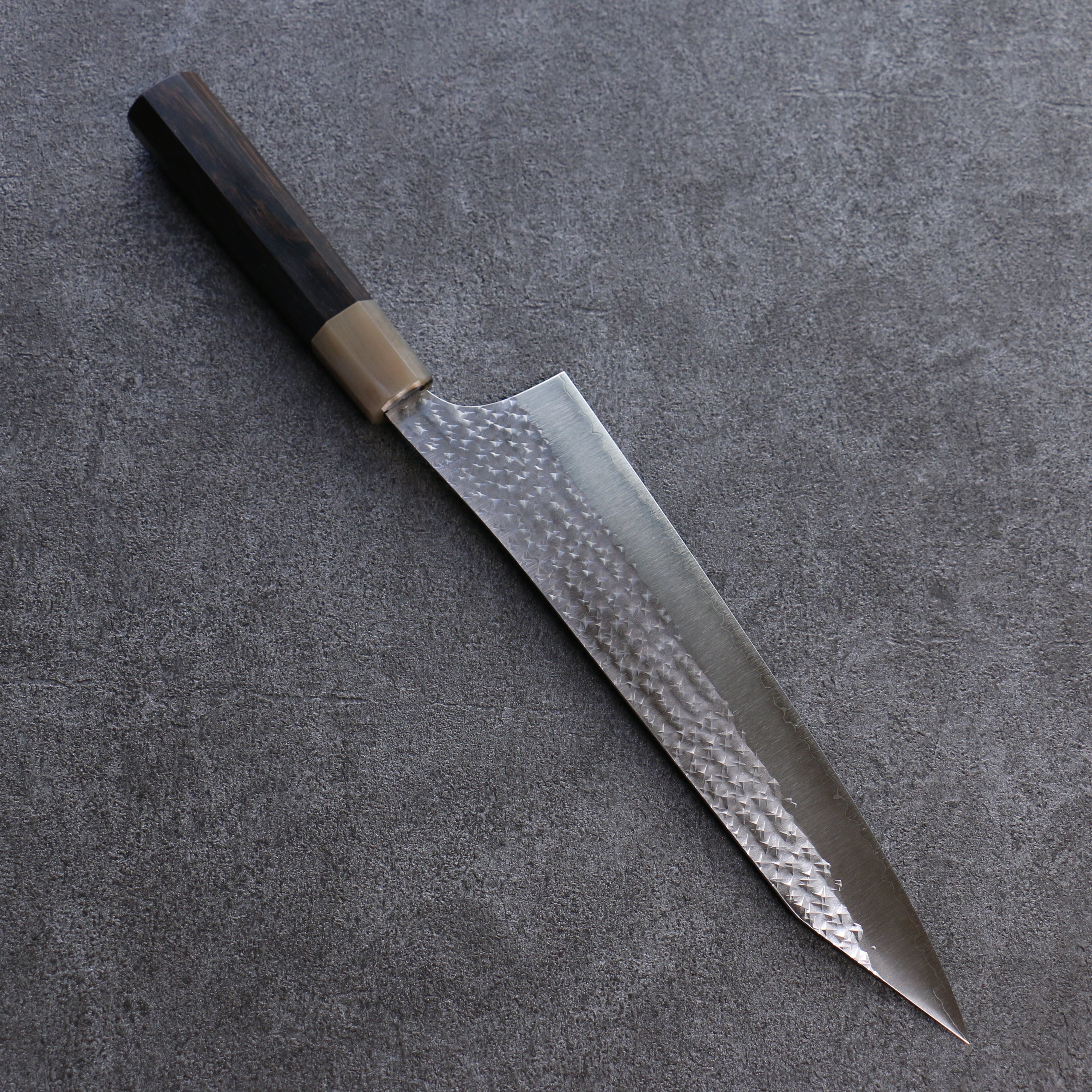 Yu Kurosaki Senko SG2 Hammered Gyuto 240mm Ebony Wood Handle - Seisuke Knife