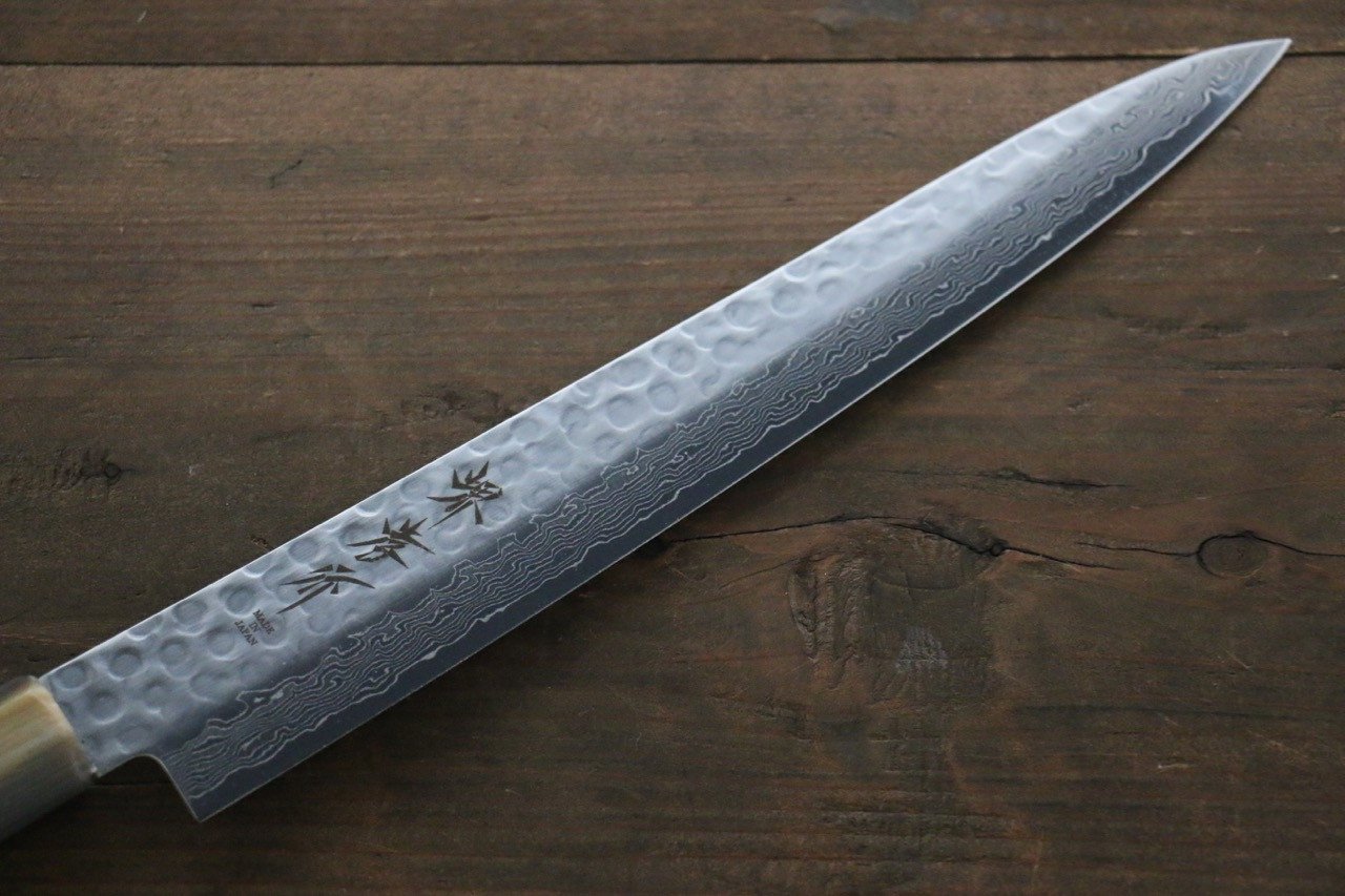 Sakai Takayuki 45 Layer Damascus AUS10 Stain Resistant Steel Sujihiki Sushi Japanese Chef Knife 240mm - Seisuke Knife