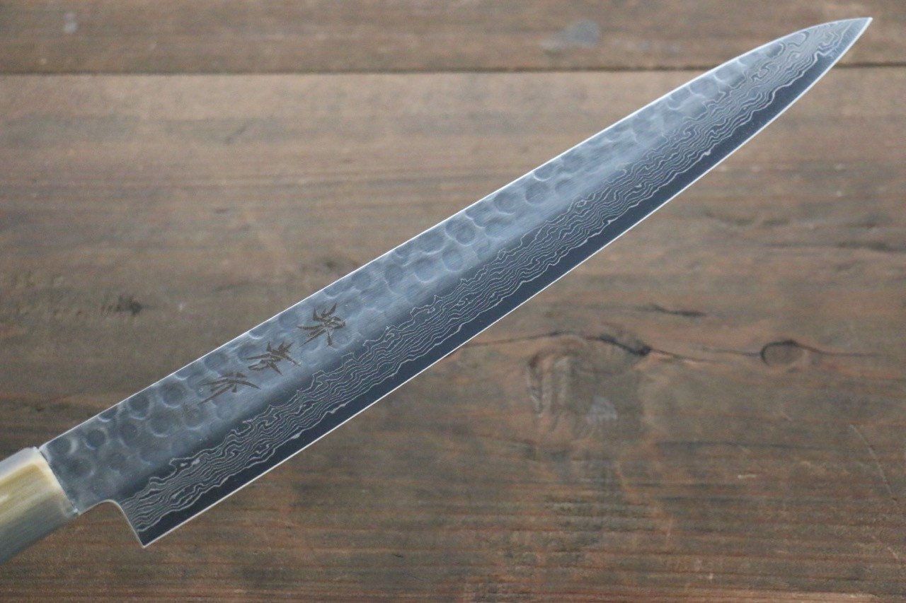Sakai Takayuki 45 Layer Damascus AUS10 Stain Resistant Steel Sujihiki Sushi Japanese Chef Knife 240mm - Seisuke Knife