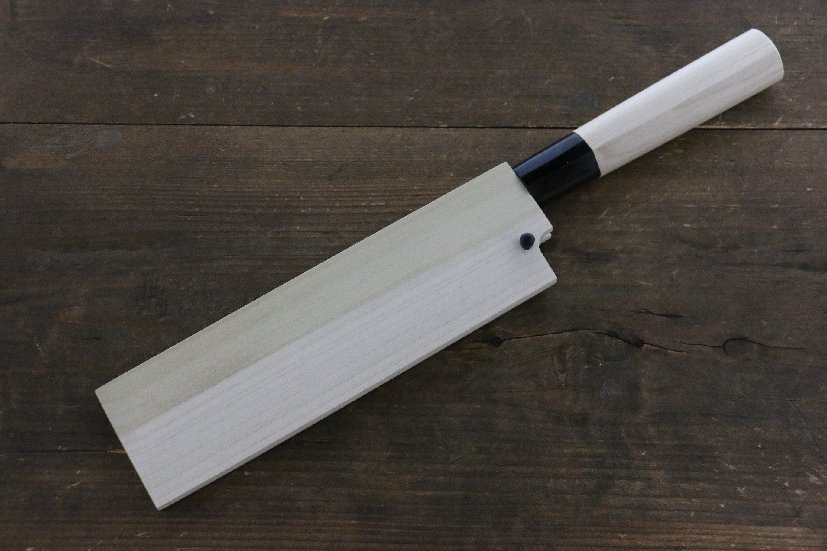[Left Handed] Magnolia Saya Sheath for Usuba Knife with Plywood Pin 165mm - Seisuke Knife