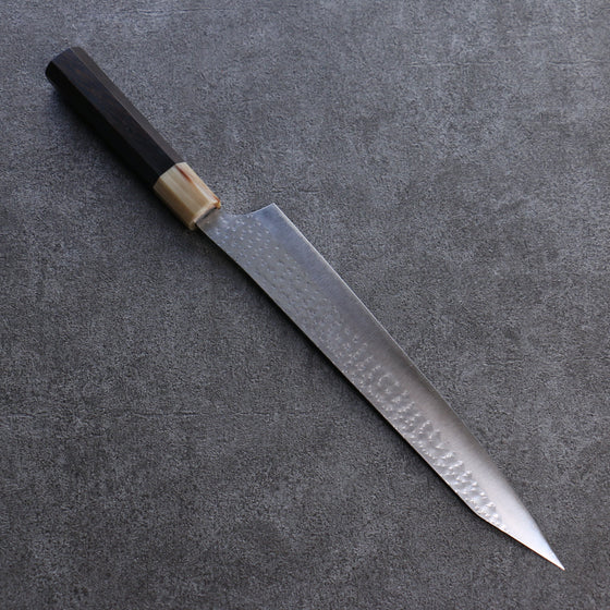 Yu Kurosaki Senko SG2 Hammered Sujihiki 270mm Ebony Wood Handle - Seisuke Knife