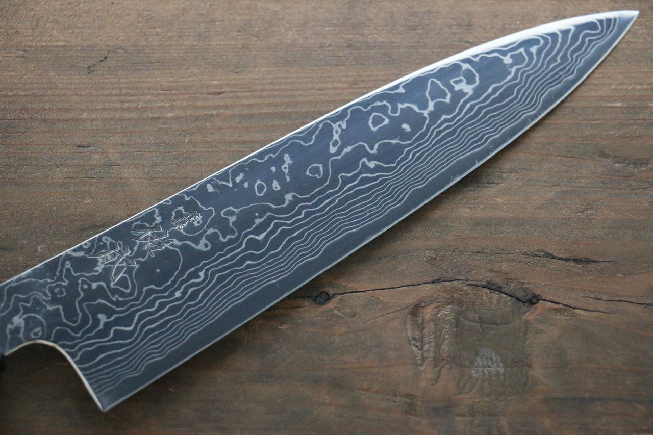 Sukenari SG2 Damascus Gyuto 210mm with Shitan Handle - Seisuke Knife