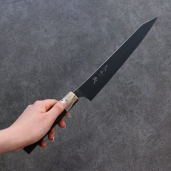 Yu Kurosaki Senko SG2 Hammered Sujihiki 270mm Ebony Wood Handle - Seisuke Knife
