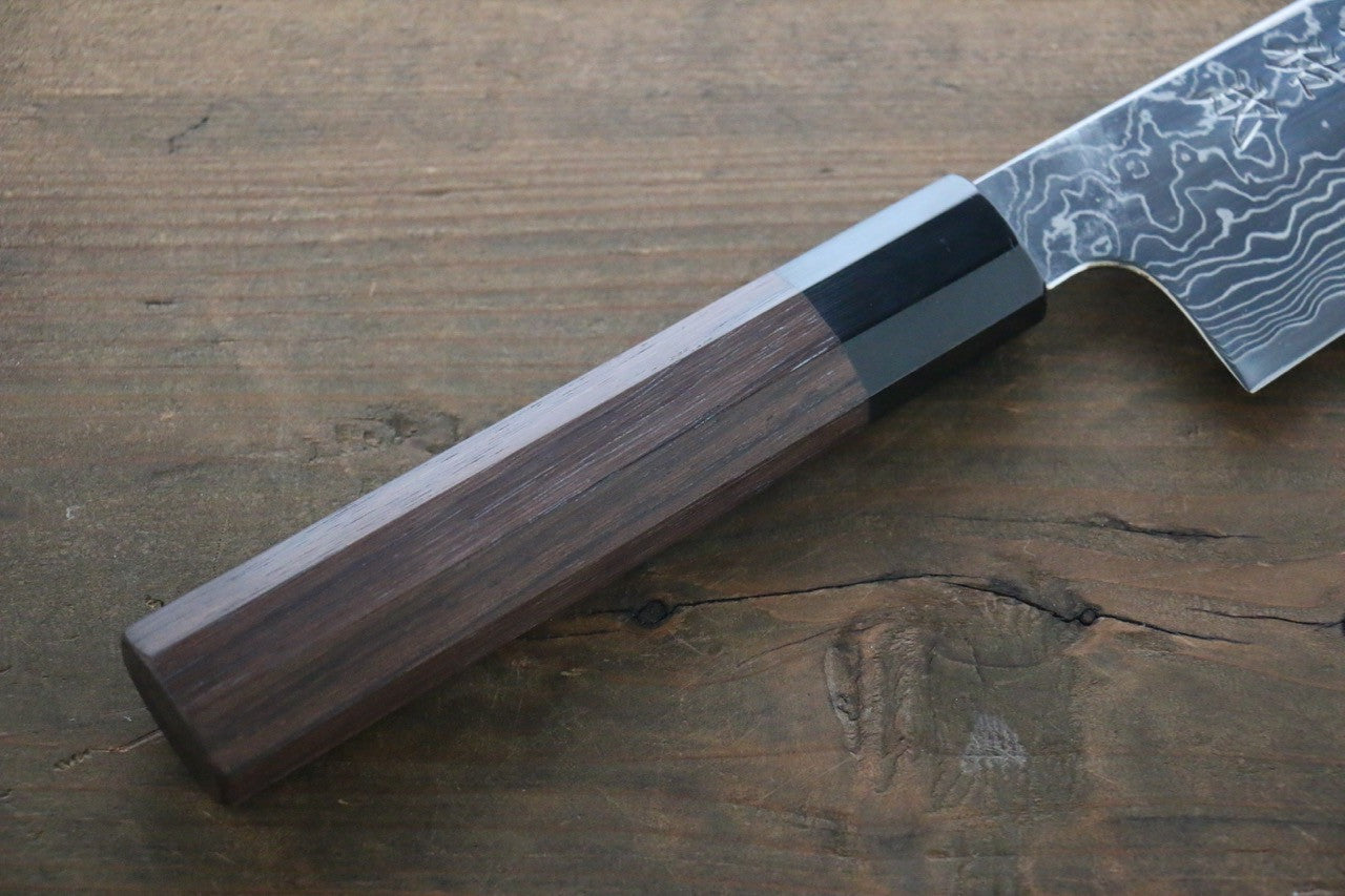 Sukenari SG2 Damascus Gyuto 210mm with Shitan Handle - Seisuke Knife