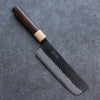 Seisuke Shitan Blue Super Hammered Kurouchi Nakiri 165mm Shitan Handle - Seisuke Knife - Slide 1