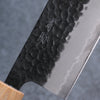 Seisuke Shitan Blue Super Hammered Kurouchi Nakiri 165mm Shitan Handle - Seisuke Knife - Slide 5
