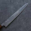 Seisuke Nami AUS10 Mirrored Finish Damascus Sujihiki 240mm Oak Handle - Seisuke Knife