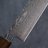 Seisuke Nami AUS10 Mirrored Finish Damascus Sujihiki 240mm Oak Handle - Seisuke Knife