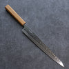 Seisuke Tsukikage AUS10 Migaki Finished Hammered Damascus Sujihiki 270mm Oak Handle - Seisuke Knife - Slide 1