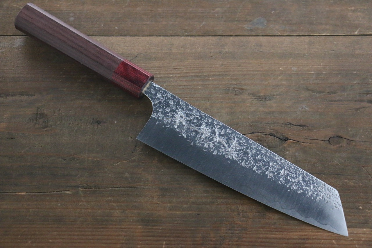 Yu Kurosaki Shizuku SG2 Hammered Bunka 165mm Shitan Handle - Seisuke Knife