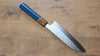 Makoto Kurosaki SG2 Hammered(Maru) Santoku 165mm Enju Lacquered(Blue��� Handle - Seisuke Knife