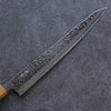Seisuke Tsukikage AUS10 Migaki Finished Hammered Damascus Sujihiki 270mm Oak Handle - Seisuke Knife - Slide 3