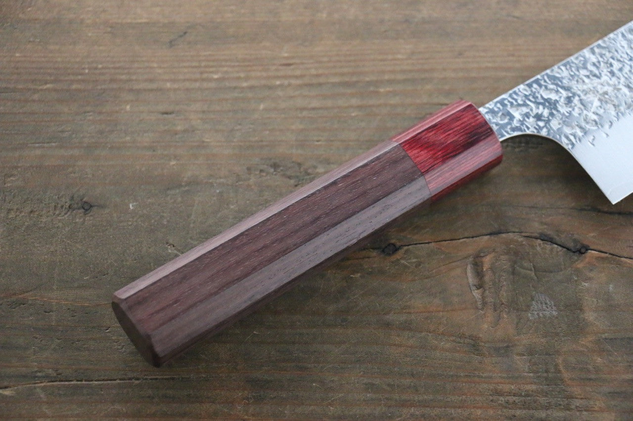 Yu Kurosaki Shizuku SG2 Hammered Bunka 165mm Shitan Handle - Seisuke Knife