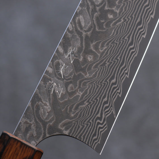 Yoshimi Kato SG2 Damascus Gyuto 210mm Burnt Oak Handle - Seisuke Knife