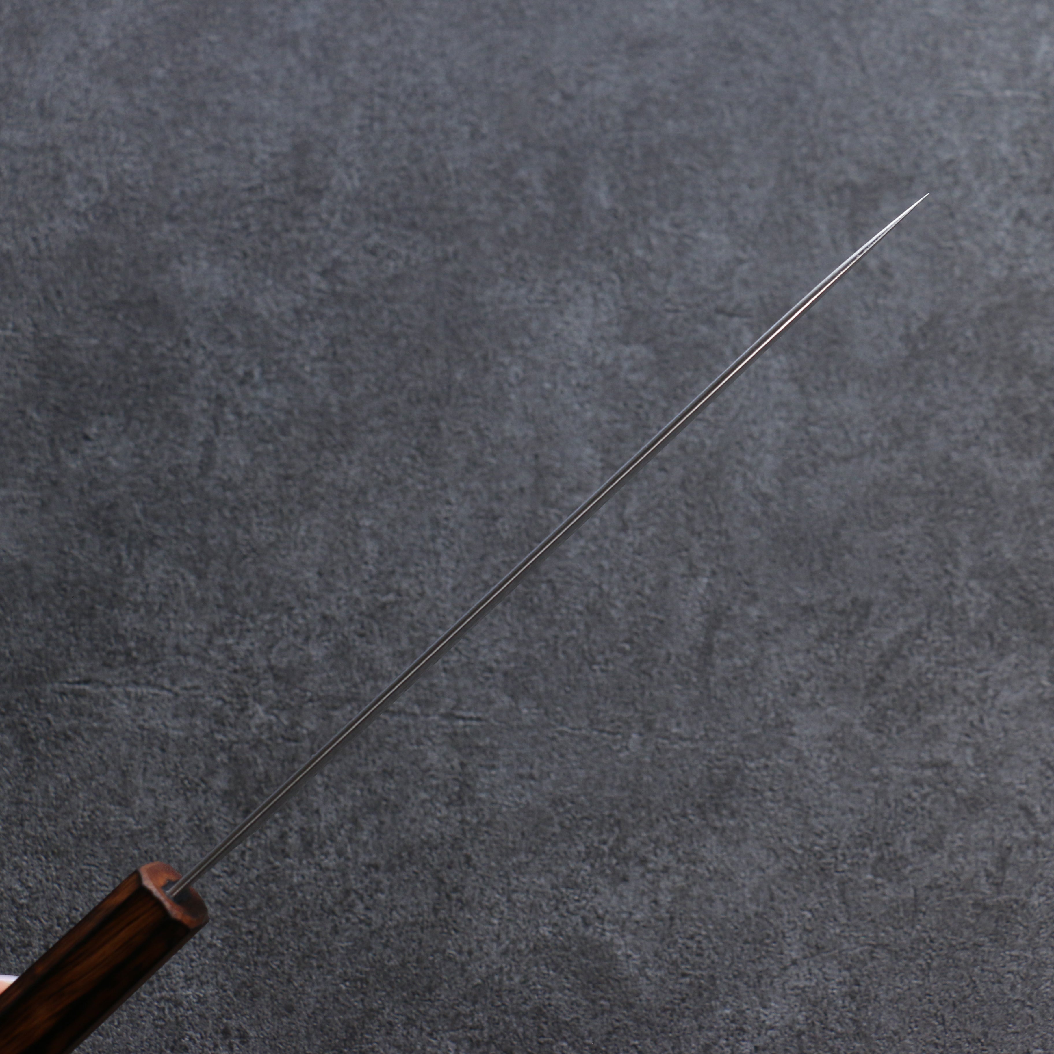 Yoshimi Kato SG2 Damascus Gyuto 210mm Burnt Oak Handle - Seisuke Knife