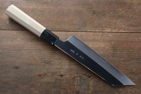 Choyo Blue Steel No.1 Mirrored Finish Kiritsuke Santoku 180mm with Magnolia Handle - Seisuke Knife