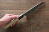 Choyo Blue Steel No.1 Mirrored Finish Kiritsuke Santoku 180mm with Magnolia Handle - Seisuke Knife