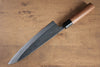 Nao Yamamoto Blue Steel Kurouchi Gyuto 210mm Walnut Handle - Seisuke Knife