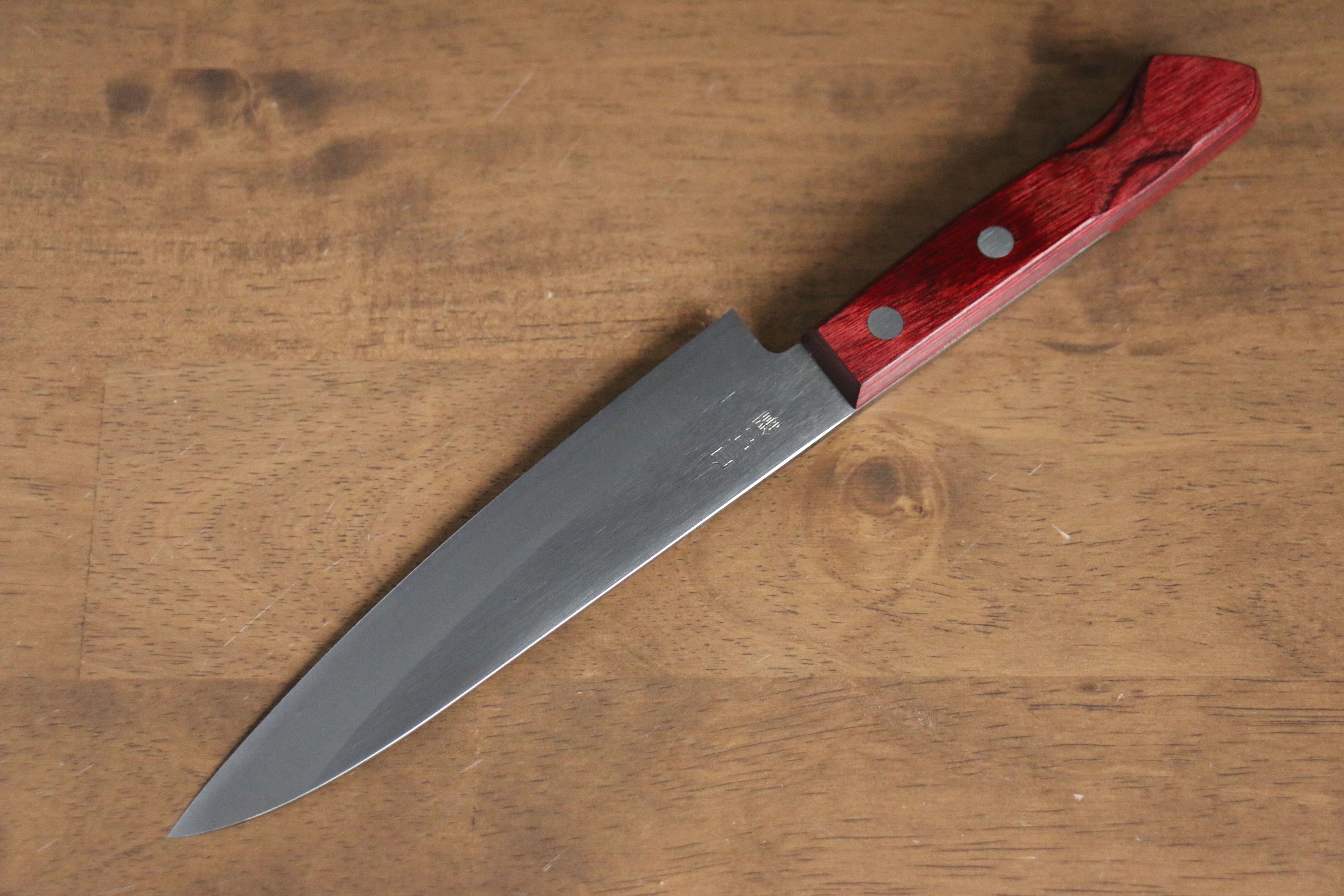 Nao Yamamoto White Steel No.2 Petty-Utility 150mm Red Pakkawood Handle - Seisuke Knife