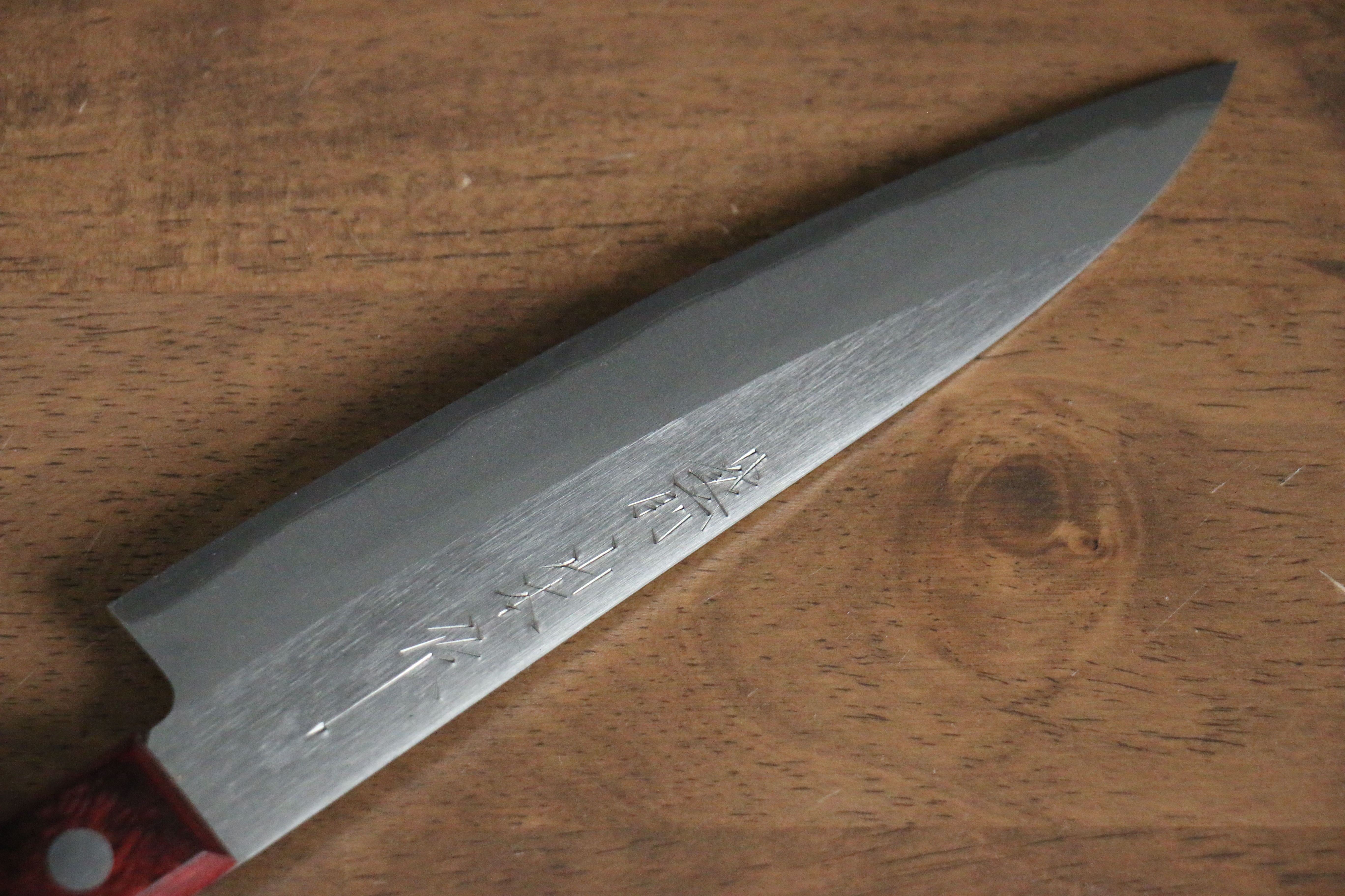 Nao Yamamoto White Steel No.2 Petty-Utility 150mm Red Pakkawood Handle - Seisuke Knife