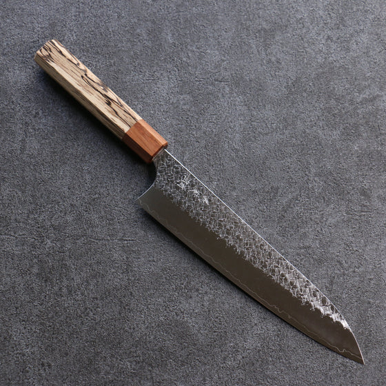 Yoshimi Kato Minamo SG2 Hammered Gyuto 210mm Oak Handle - Seisuke Knife