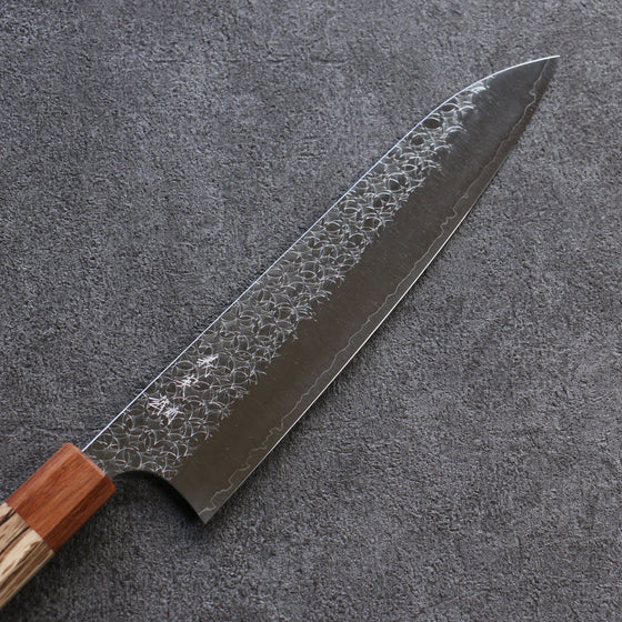 Yoshimi Kato Minamo SG2 Hammered Gyuto 210mm Oak Handle - Seisuke Knife