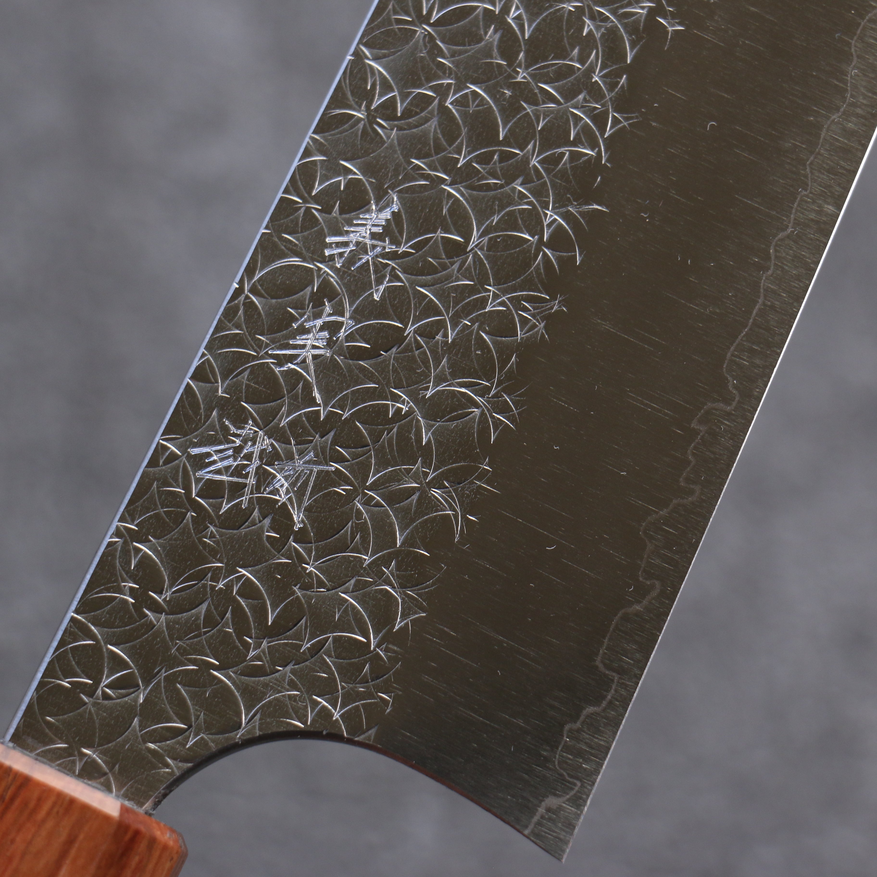 Yoshimi Kato Minamo SG2 Hammered Gyuto 210mm Oak Handle - Seisuke Knife