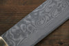 Takeshi Saji VG10 Black Damascus Nakiri  170mm Brown Deer Horn Handle - Seisuke Knife - Slide 4