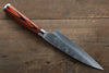 Takeshi Saji SRS13 Hammered Petty-Utility 130mm Red Pakka wood Handle - Seisuke Knife - Slide 2