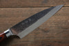 Takeshi Saji SRS13 Hammered Petty-Utility 130mm Red Pakka wood Handle - Seisuke Knife - Slide 3