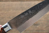 Takeshi Saji SRS13 Hammered Petty-Utility 130mm Red Pakka wood Handle - Seisuke Knife - Slide 5