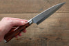 Takeshi Saji SRS13 Hammered Petty-Utility 130mm Red Pakka wood Handle - Seisuke Knife - Slide 7