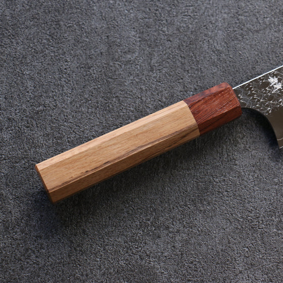Yoshimi Kato Minamo SG2 Hammered Bunka 165mm Oak Handle - Seisuke Knife