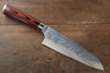 Takeshi Saji SRS13 Hammered Santoku 180mm Red Pakka wood Handle - Seisuke Knife - Slide 1