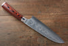 Takeshi Saji SRS13 Hammered Santoku 180mm Red Pakka wood Handle - Seisuke Knife - Slide 2