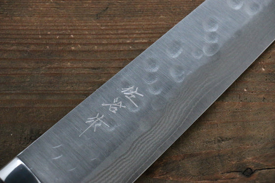 Takeshi Saji SRS13 Hammered Damascus Kiritsuke 240mm Ironwood Handle - Seisuke Knife