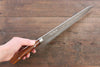 Takeshi Saji SRS13 Hammered Damascus Kiritsuke 240mm Ironwood Handle - Seisuke Knife