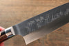 Takeshi Saji SRS13 Hammered Santoku 180mm Red Pakka wood Handle - Seisuke Knife - Slide 6