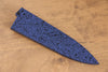 Kaneko Blue Pakkawood Sheath for Petty-Utility with Plywood Pin 120mmn - Seisuke Knife