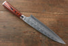 Takeshi Saji SRS13 Hammered Gyuto 210mm Red Pakka wood Handle - Seisuke Knife - Slide 2