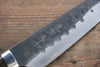 Takeshi Saji Blue Super Hammered Kurouchi Gyuto 180mm Ironwood Handle - Seisuke Knife - Slide 5