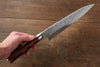 Takeshi Saji SRS13 Hammered Gyuto 210mm Red Pakka wood Handle - Seisuke Knife - Slide 7