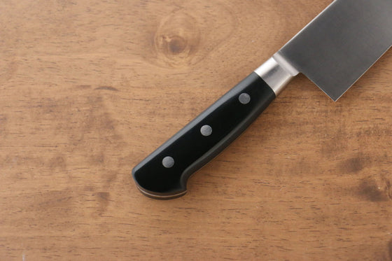 Iseya Molybdenum Santoku 180mm with Black Micarta Handle - Seisuke Knife