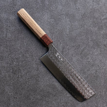  Yoshimi Kato Minamo SG2 Hammered Nakiri 165mm Oak Handle - Seisuke Knife