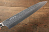 Takeshi Saji SRS13 Hammered Gyuto 240mm Red Pakka wood Handle - Seisuke Knife - Slide 4