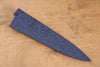 Kaneko Blue Pakkawood Sheath for Petty-Utility with Plywood Pin 150mm - Seisuke Knife