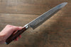 Takeshi Saji SRS13 Hammered Gyuto 240mm Red Pakka wood Handle - Seisuke Knife - Slide 7