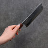 Yoshimi Kato Minamo SG2 Hammered Nakiri 165mm Oak Handle - Seisuke Knife - Slide 7