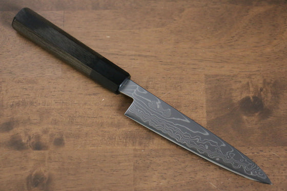 Kajin Cobalt Special Steel Damascus Petty-Utility 135mm with Gray Wood Handle - Seisuke Knife